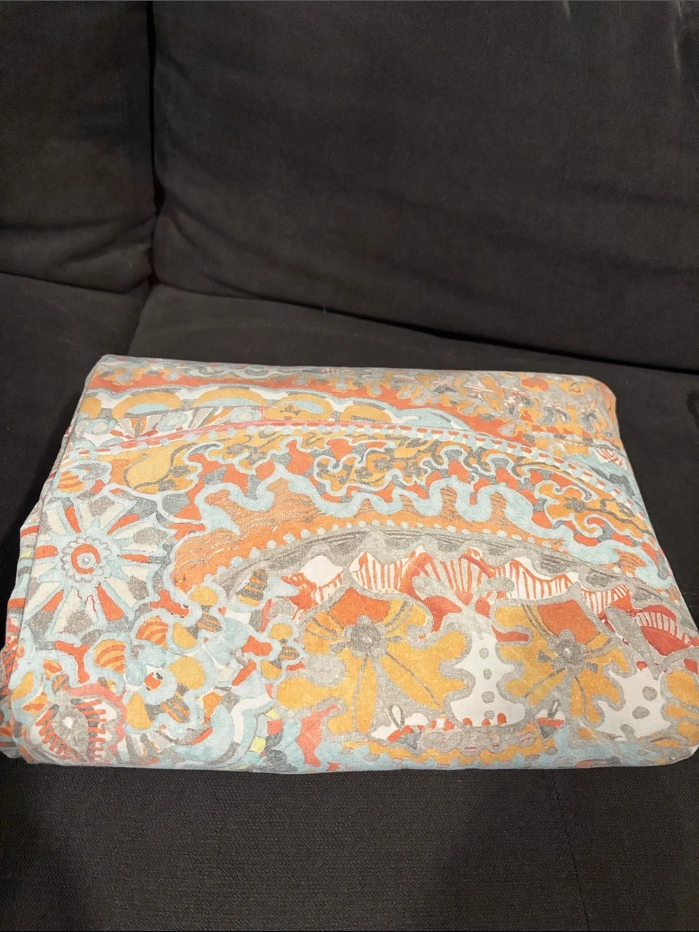 Pottery Barn Paloma Paisley Duvet Cover California King Discontinued